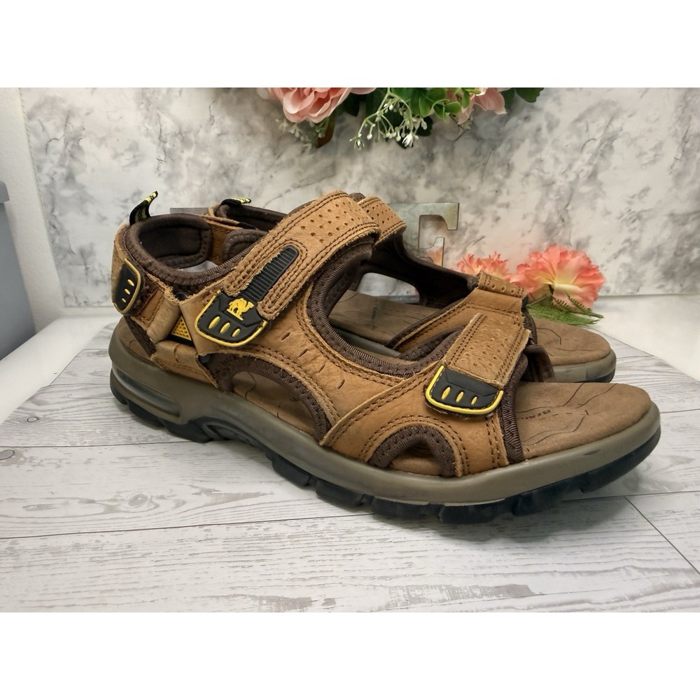 Leather Men's 8.5 Comfortable Sandals Summer Beach Shoes Outdoor Casual Sneakers